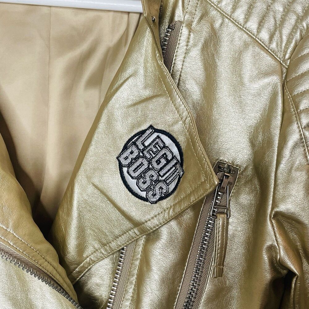 WWE Sasha Banks JacketWomen's XL Gold The Legit Boss Full Zip Mercedes Mone AEW - Picture 2 of 9